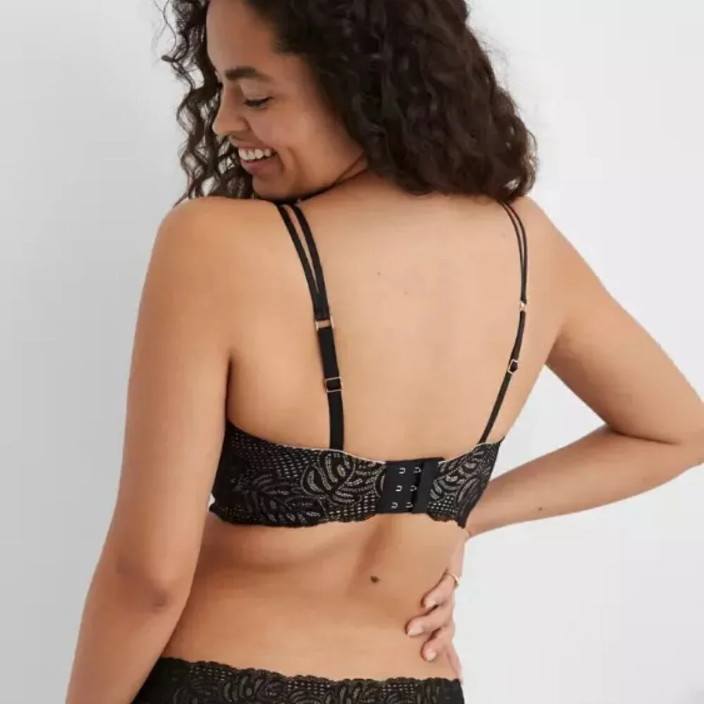 Aerie | Real Power Balconette Lightly Lined Be Free Lace Bra (38DD)